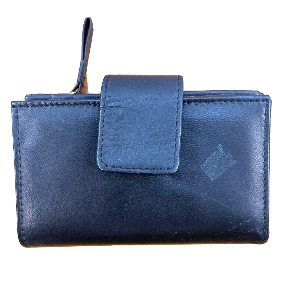 Unbranded‎ Womens Leather Wallet Black Multi-Section 5